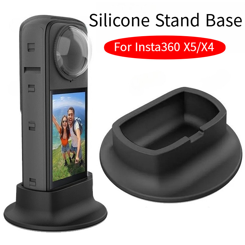 Đế Để Bàn Silicon Cho Insta360 X4 / X5 Đế Silicon Đế Bảo Vệ Cho Insta 360 X4 X5 Phụ Kiện Camera Hành