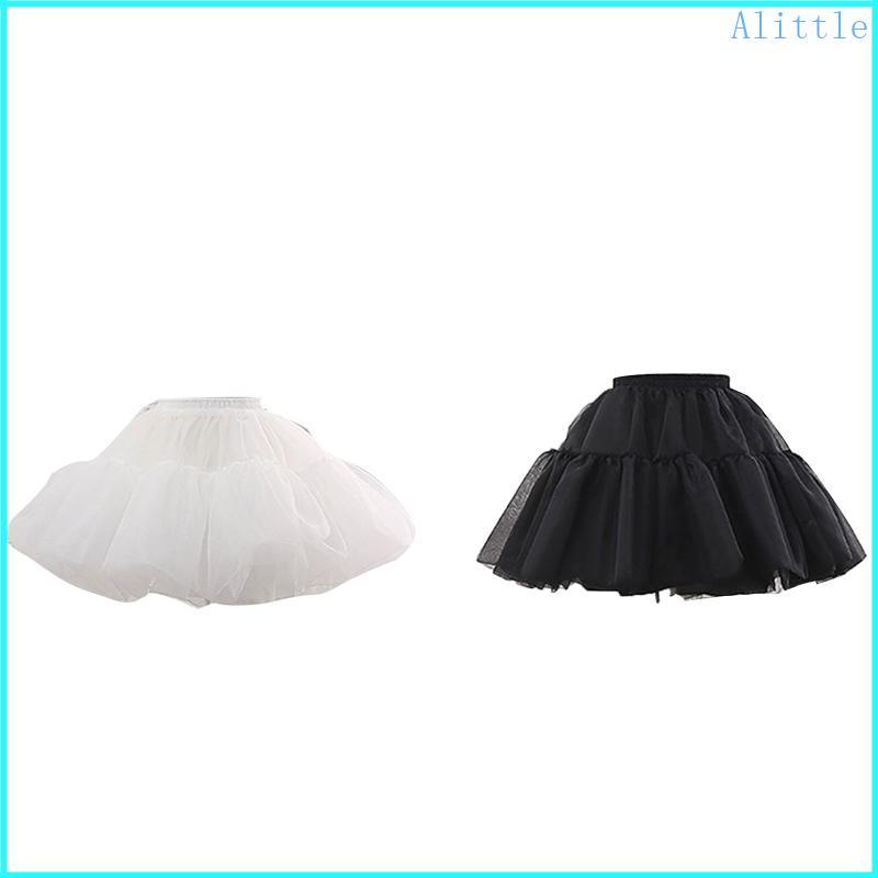 Alia Nữ Gothic Váy Crinoline Petticoat Vintage Đảng Organza Underskirt