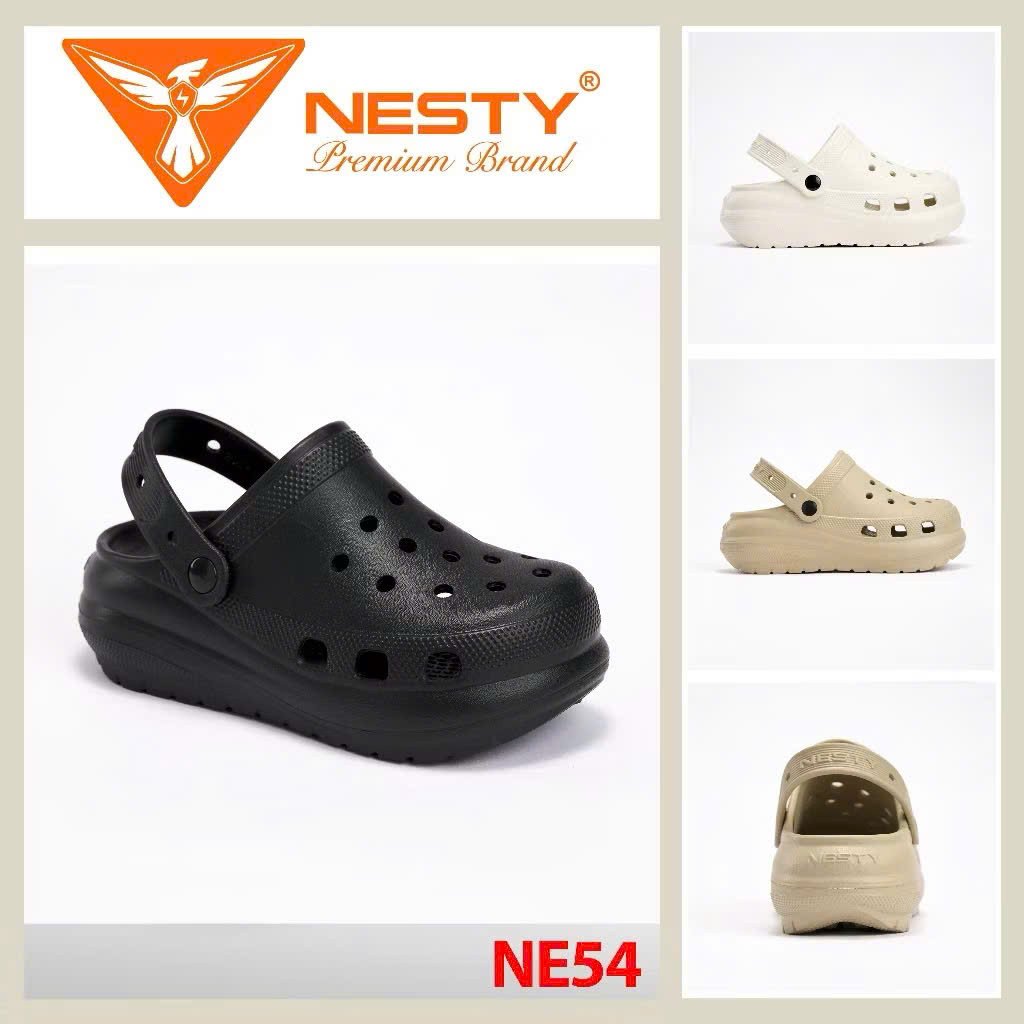 【NE54】[TẶNG CHARM ] Dép Sục – Mẫu Mới 2025, Đế Cao 6 cm, Êm Nhẹ Thời Trang Unisex