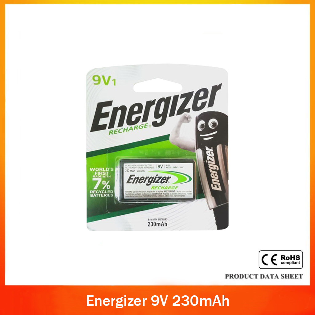 Energizer 9V pin NiMH 230mAh
