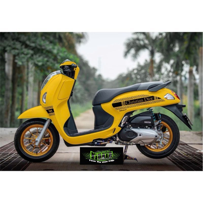 Tem Scoopy 2025  - tem PVC 3 lớp không bay màu
