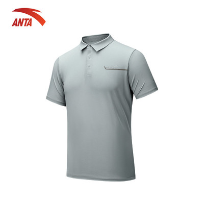 ANTA Nam Thể Thao Polo Áo Sơ Mi Pickleball Tennis Golf Huấn Luyện Ngoài Trời Tay Ngắn Top 1525C7106