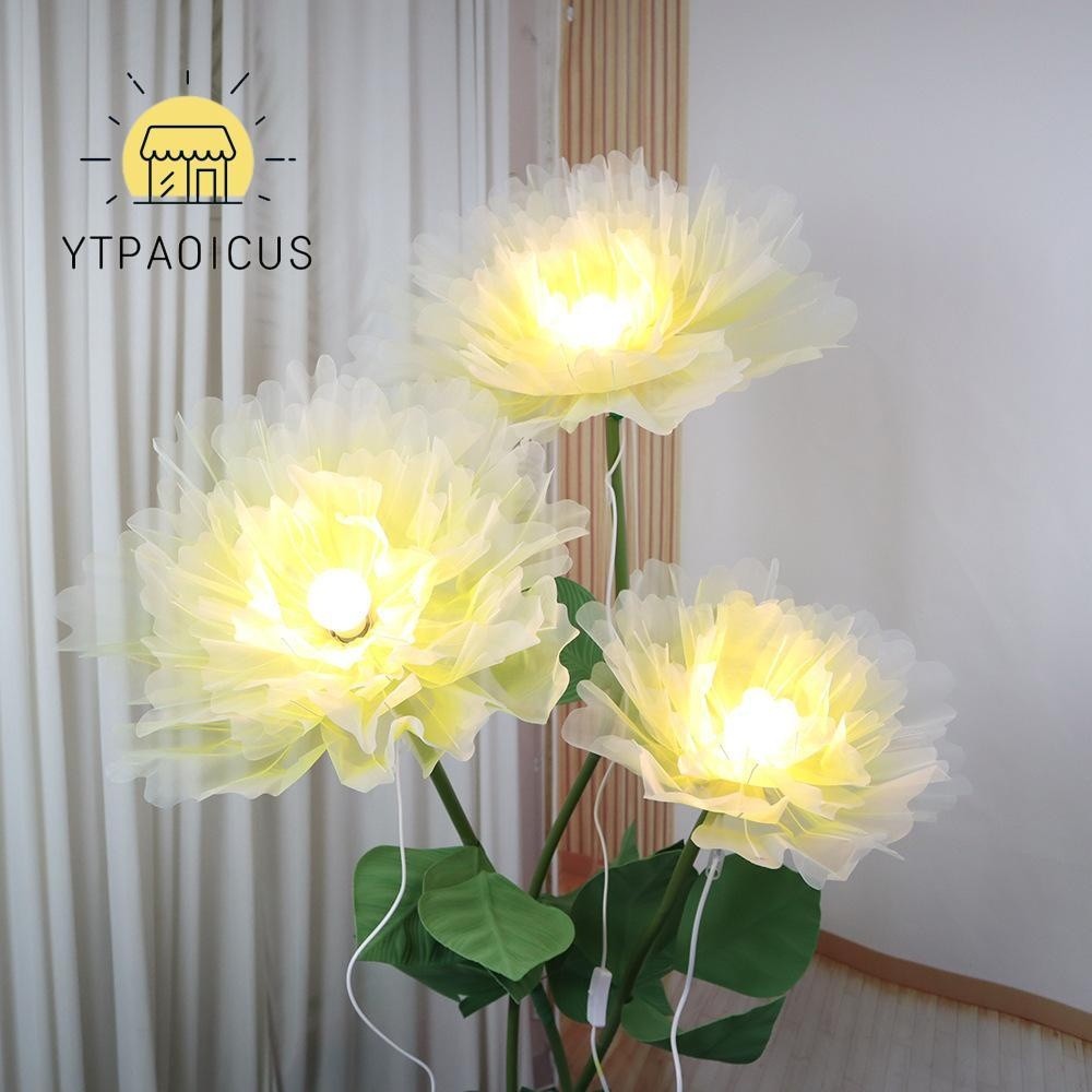 YURUYI Flower Lamp Handmade Simulation Flower Window Display Stage Photography Prop Colorful Garden 