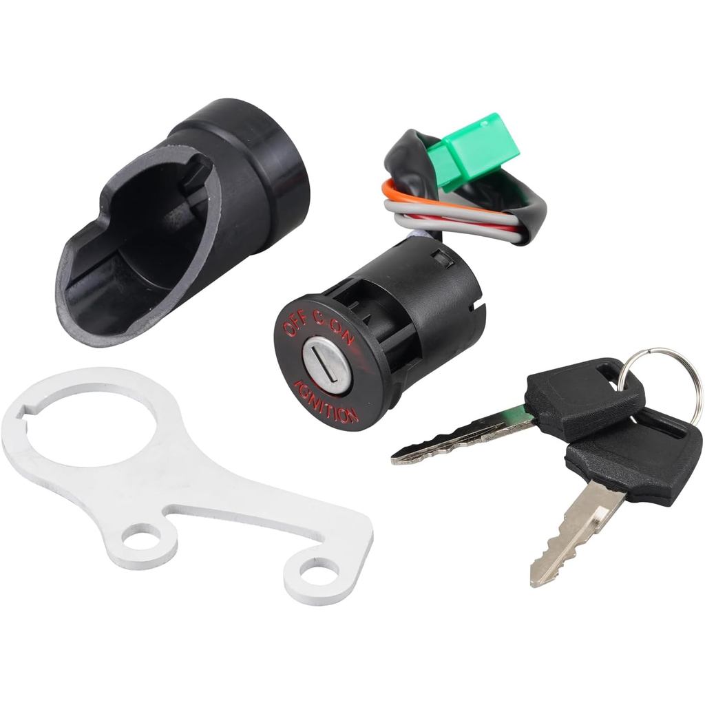 Khóa bảo mật nắp khí đen NICECNC có phím đánh lửa Tương thích với Suzuki DRZ400 DRZ400S DRZ400 SM 20