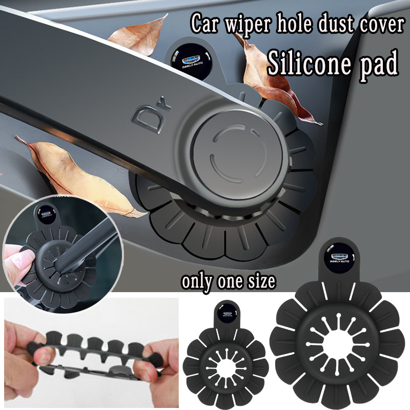 Geely Khăn Lau Ô Tô Lỗ Bảo Vệ Chống Bụi Lỗ Cắm Miếng Lót Silicon Tay Cho Geely EX5 Galaxy E5 Emgrand
