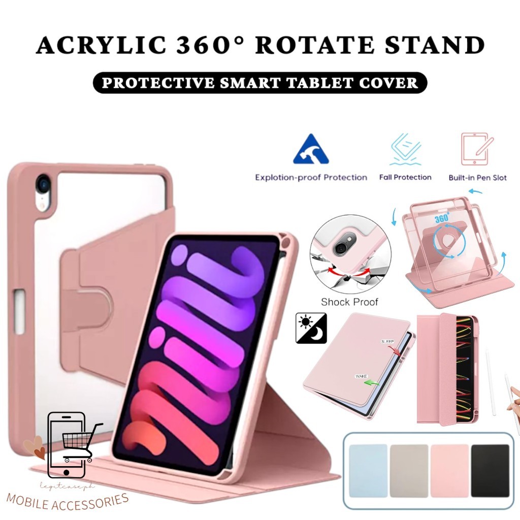 Bao da thông minh Acrylic Redmi pad se 11 2 2025 mipad 7 2024 Xiaomi 8 6 pro POCO 12.1 w Giá đỡ bút