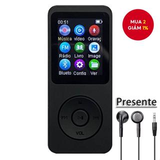  Máy nghe nhạc MP3 Bluetooth 5.0 có loa thể thao HIFI Đài FM Giọng nói Đầu đọc sách điện tử Tai nghe miễn phí 