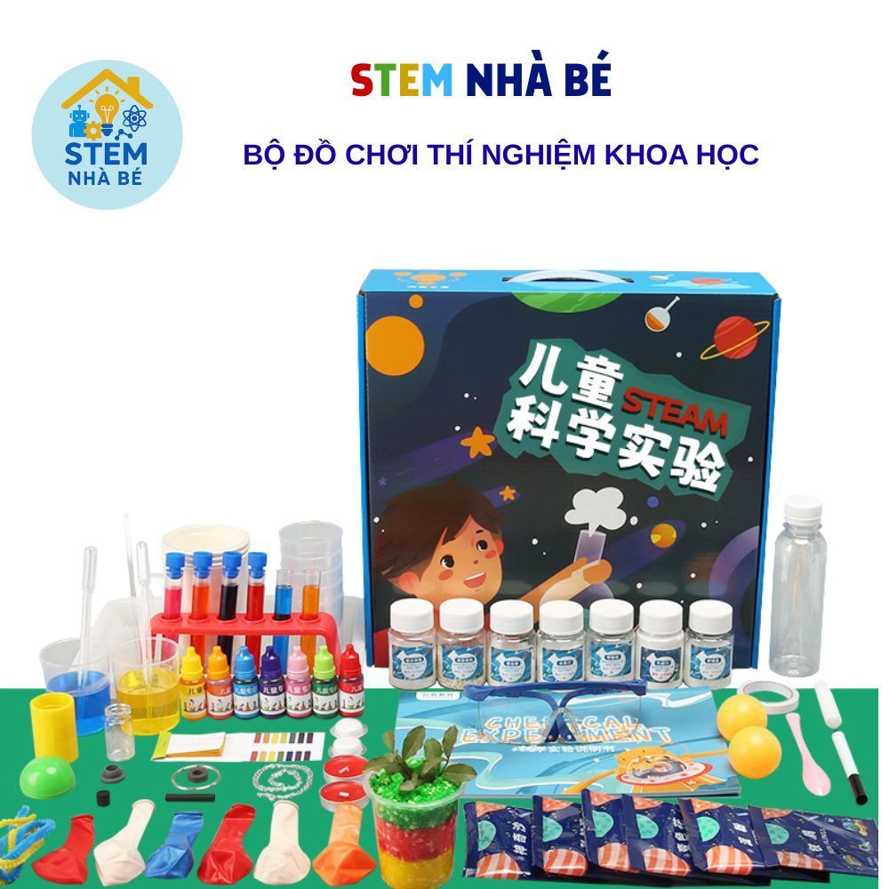 Bộ Đồ Chơi Khoa Học STEM Cho Bé 170–369 Thí Nghiệm Học Vật Lý Hóa Sinh, Phát Triển Tư Duy, Hộp Cao C