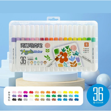 Hộp Bút Dạ 36 cây marker acrylic 36 màu no.9053