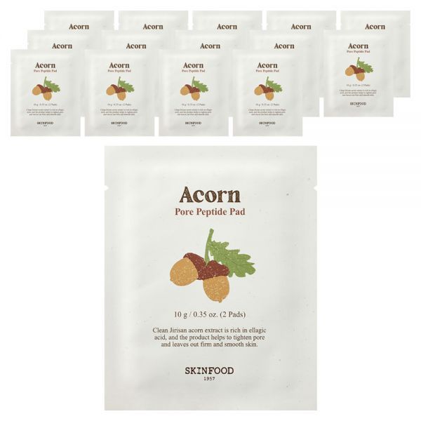 Skinfoods Acorn Pore Peptide Portable Pads, 2 Pads, 10g, 1 Pad, 15 Pads