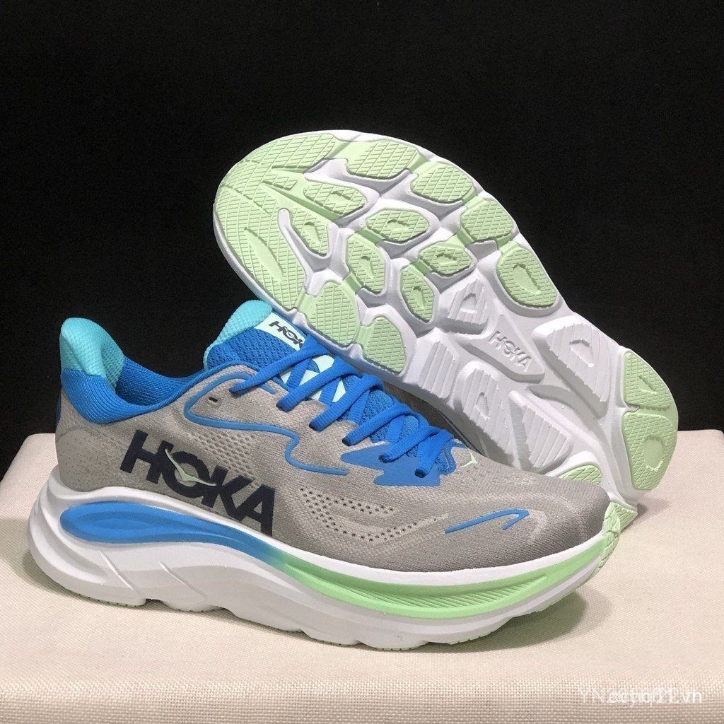 Hoka One One One One Clifton 10 Giày chạy bộ Unisex thoáng khí nhẹ chính hãng được thiết kế cho Mara