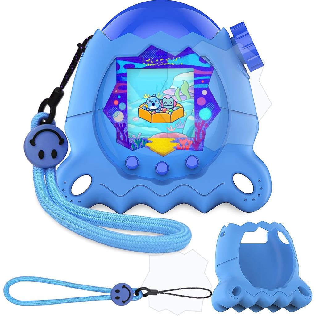 JCHPINE Silicone Cover Case cho Tamagotchi Paradise Interactive Virtual Pet, Stand Up Case cho Tamag