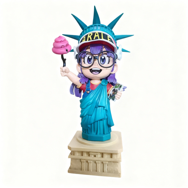 Dễ Thương Anime Cô Gái Arale Liberty Tượng Đóng Hộp Hình Mô Hình Hành Động Tượng Nhỏ Tượng