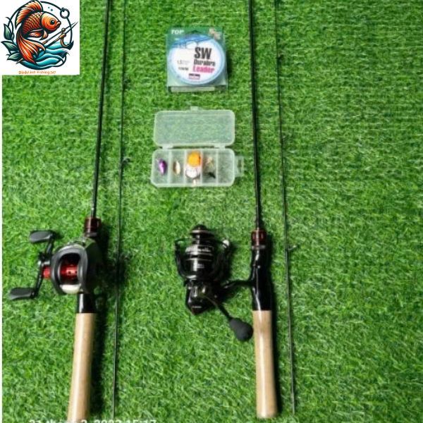 "Cần Câu Cá Ul Gỗ 1m68/1m8/1m98 cho máy ngang tay phải/trái, máy đứng AC2000 kèm phụ kiện chất lượng