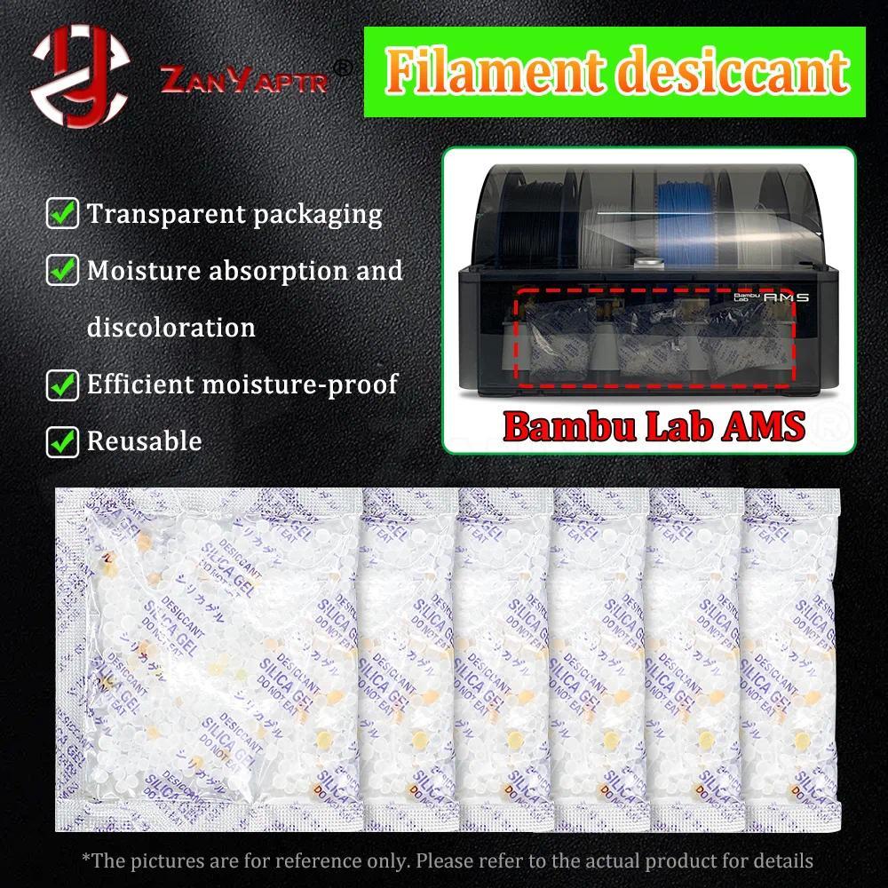 Máy hút ẩm sợi AMS bamblab P1s X1c P1P X1 ams Máy hút ẩm bằng sợi silicon trong suốt màu cam và trắn
