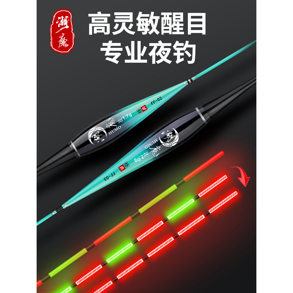 Phao Cá Dạ Quang Phao Bán Buôn Phao Điện Tử Cắn Móc Thay Đổi Màu Phao Ngày Đêm Dụng Cụ Câu Cá Crucia