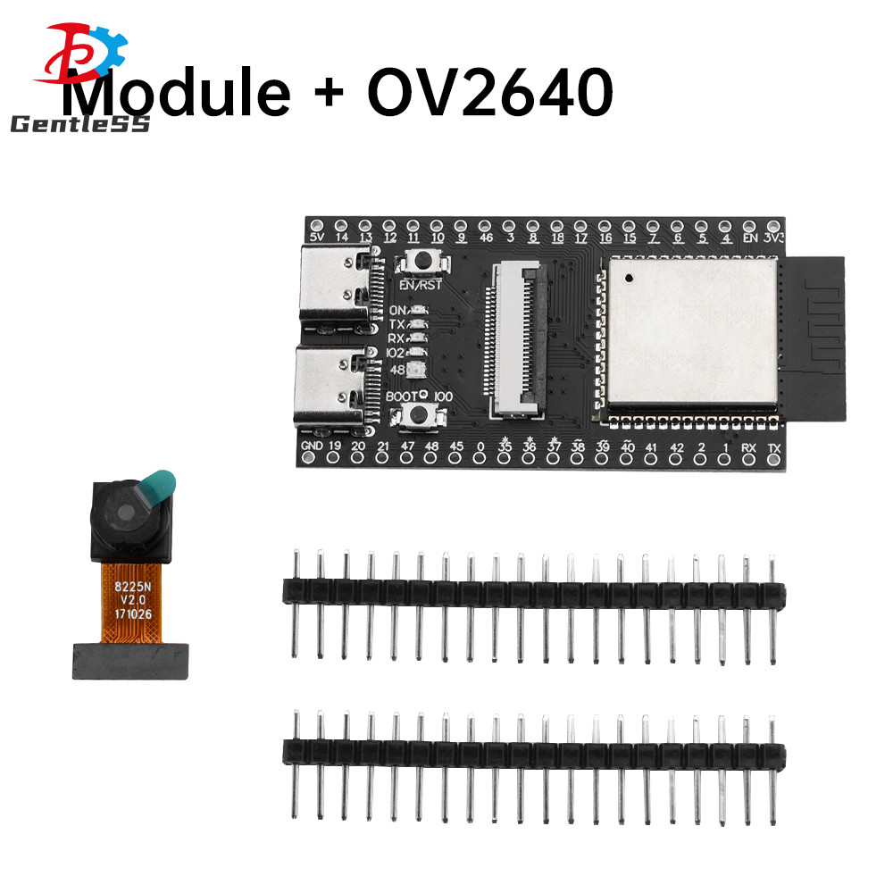ESP32-S3 CAM Ban Phát Triển Wifi Bluetooth Module Trên Tàu ESP32-S3-WROOM-1 N16R8 Module Dual Type-C