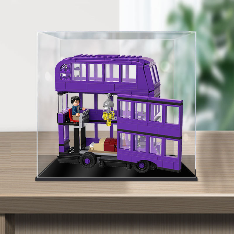 [Hộp trưng bày mô hình] Hộp trưng bày Acrylic Hộp đựng kính trong suốt Thích hợp cho xe buýt LEGO LE