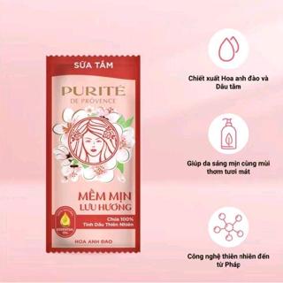  Dầu Gội PURlTE Chắc Khỏe Lưu Hương 6g× 11Gói-  Sữa Tắm PURITE Hoa Anh Đào 6g×11 Gói 