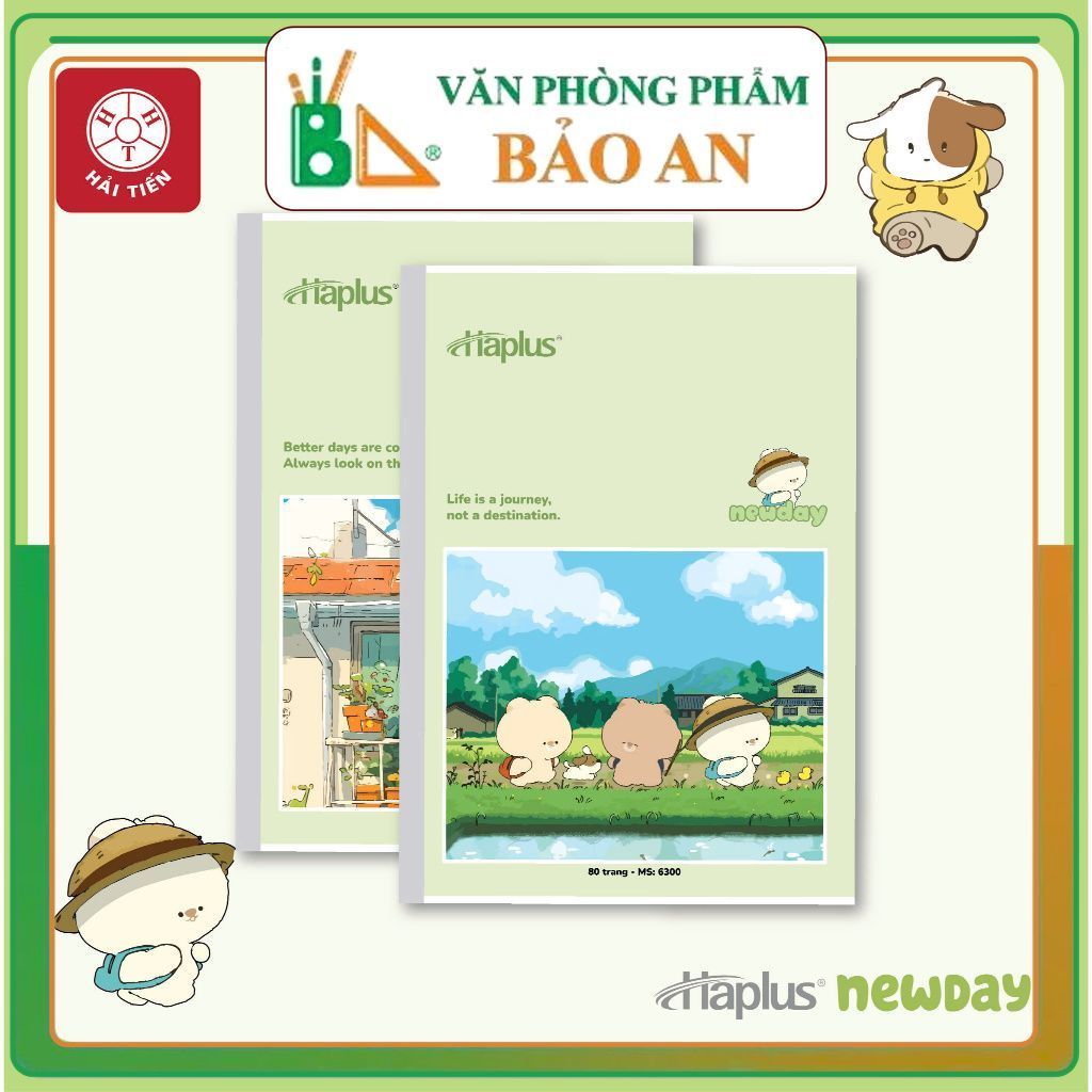 Bảo An - Hải Tiến Vở kẻ ngang Haplus - Newday 80 trang