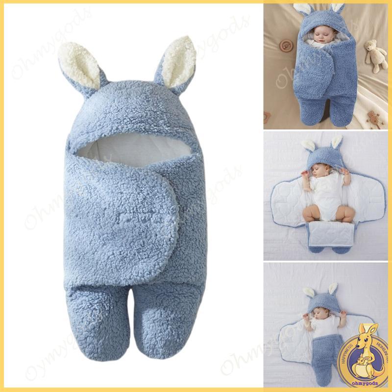 OMG * Baby Swaddles Soft Lamb Len Túi Ngủ Dày Thu Đông Sơ Sinh Quấn Khăn Chăm Sóc Dễ Dàng Bọc Trẻ Sơ