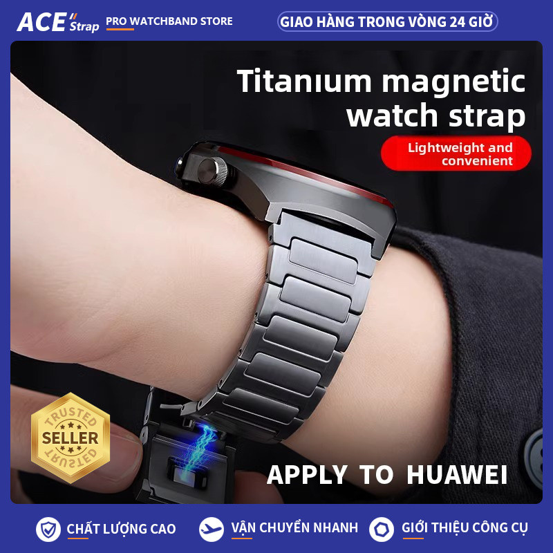 Áp dụng cho Dây đeo đồng hồ hợp kim titan HUAWEI 22mm Tương thích với Gt4, Gt5pro, Watch4pro, Gt3pro