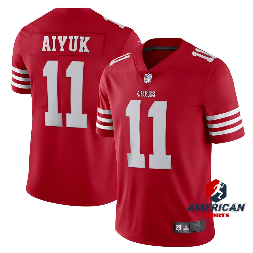 Áo Bóng Đá NFL San Francisco 49ers Brandon Aiyuk Màu Đỏ