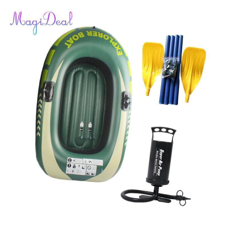 MagiDeal Bơm Hơi Dingy Thuyền Câu Cá Kayak Bè PVC Bơm Hơi Kayak Nước Bè