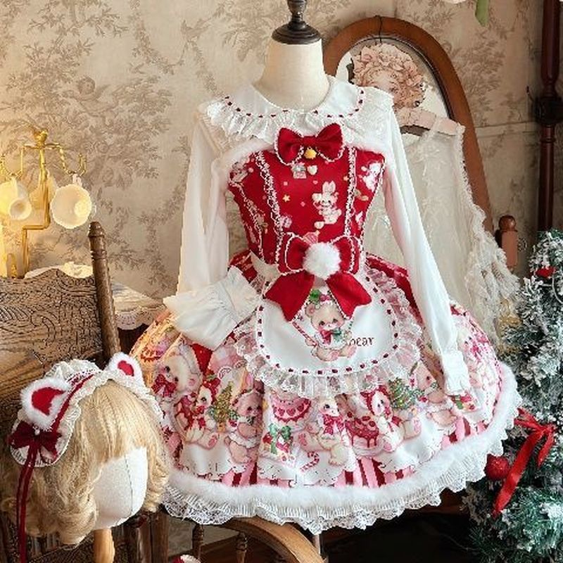 Đầm Gothic Lolita Elegant & Cute Design -Perfect for Christmas Parties