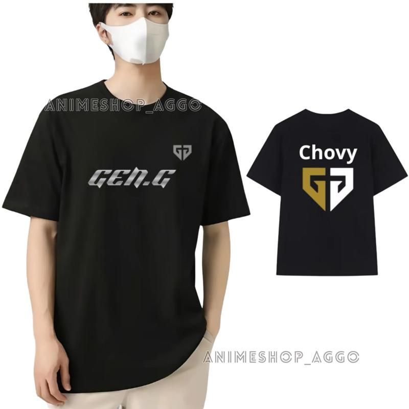 Áo Thun Unisex Nam Nữ Đội Tuyển Gen.G Esports - Chovy LMHT 2025 Form Rộng Phong Cách Genz Cổ Tròn Co