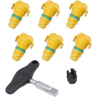 Phích cắm thoát dầu 8 gói Tương thích với Ford F150 Mustang Bronco Edge Lincoln Explorer 2.7, 3.0, 3.5, 5.0 KX6Z6730B KX6Z-6730-B FT4Z-6730-A BC3Z-6730-A có phích cắm thoát dầu để