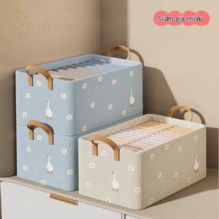  Hộp Đựng Quần Áo Gấp Gọn Thông Minh Có Khung Cố Định Kèm Giỏ Đựng Đồ Lót Phân Loại Ngăn Tủ Hiệu Quả 