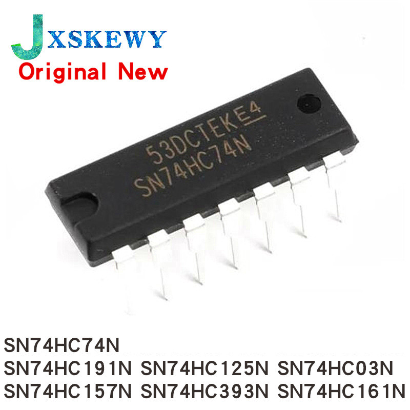 Chip Chính Hãng 10 Chiếc SN74HC74N 74HC74 DIP-14 74HC74N SN74HC03N SN74HC191N 74HC191 SN74HC125N 74H