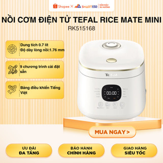 Nồi cơm điện tử Tefal Rice Mate Mini 0.7L RK515168 - Công nghệ nấu AI - Bảo hành chính hãng 24 tháng