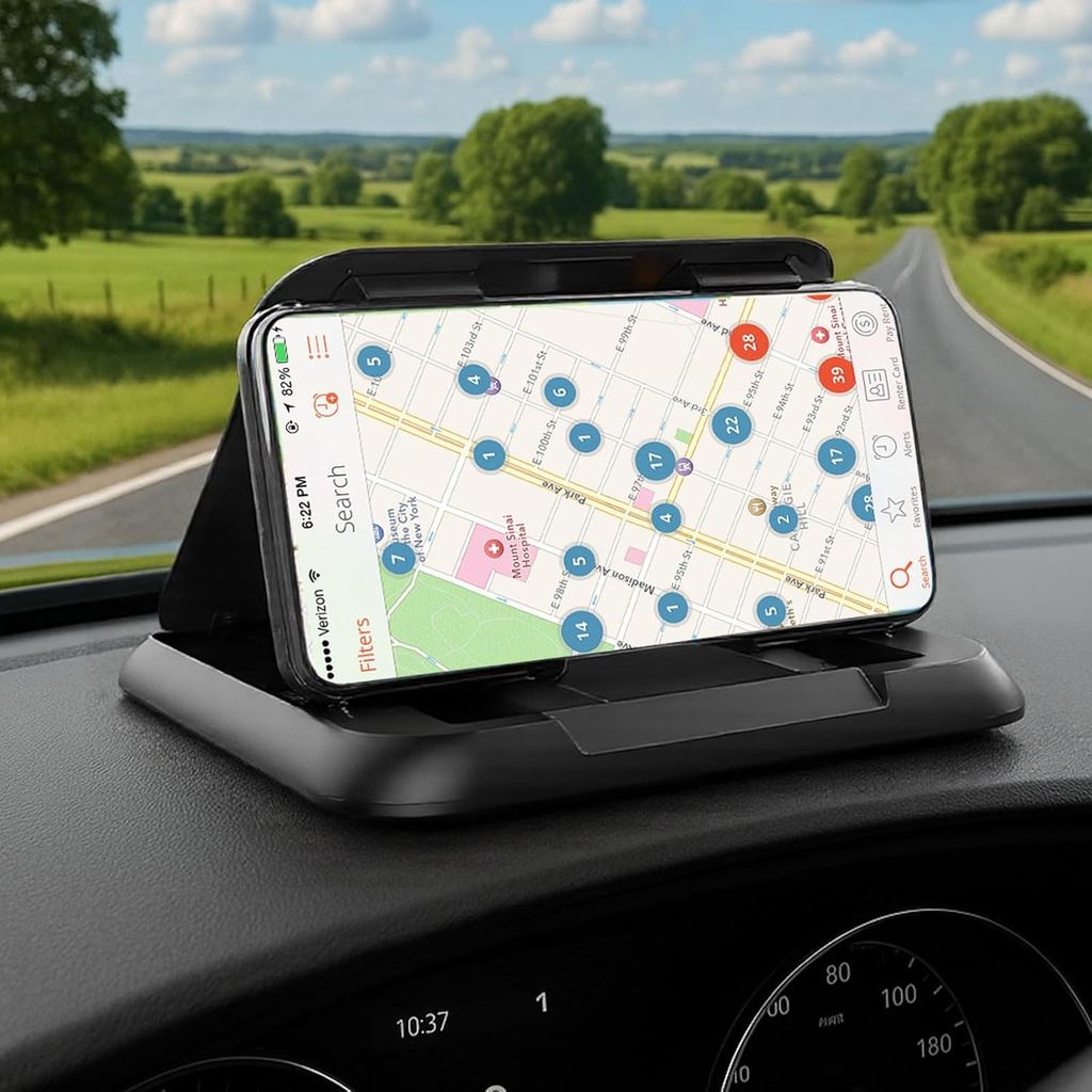 Giá đỡ điện thoại di động bằng sợi Carbon để gắn bảng điều khiển ô tô - Giá đỡ điện thoại chống trượ