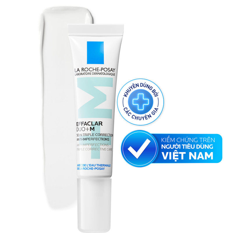 Kem dưỡng giảm mụn nhanh 8 giờ La Roche-Posay Effaclar Duo+M 15ml | BigBuy360 - bigbuy360.vn