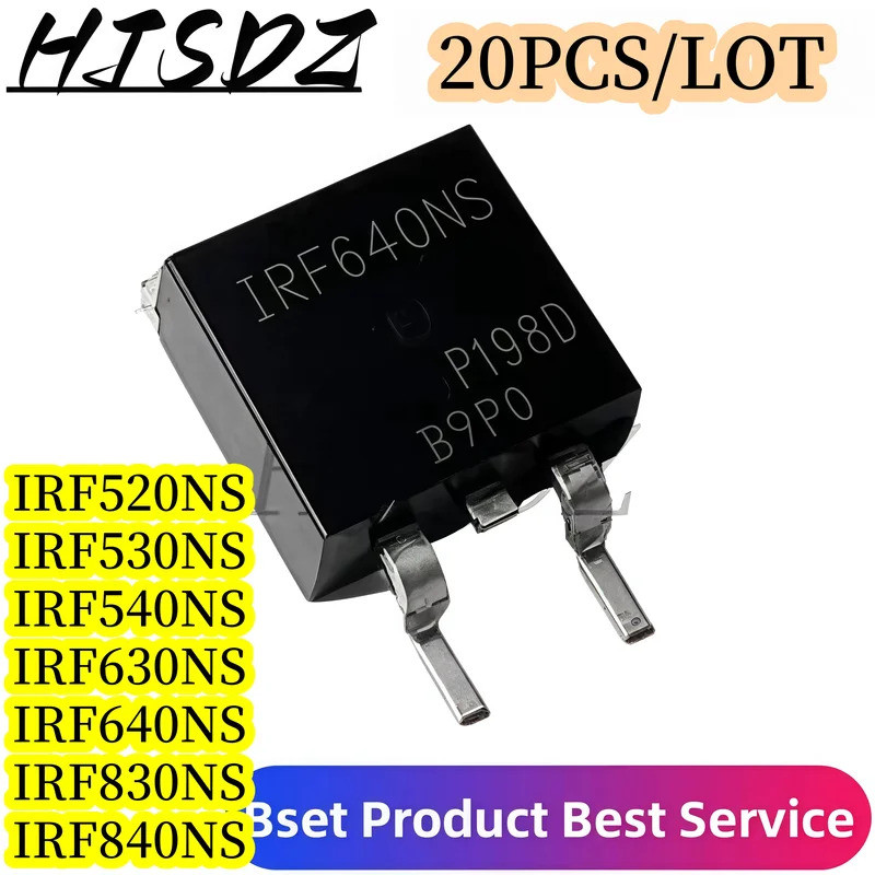 5 Chiếc IRF530NS IRF540NS IRF630NS IRF640NS IRF830NS IRF840NS TO-263 Hiệu Ứng Trường Transistor