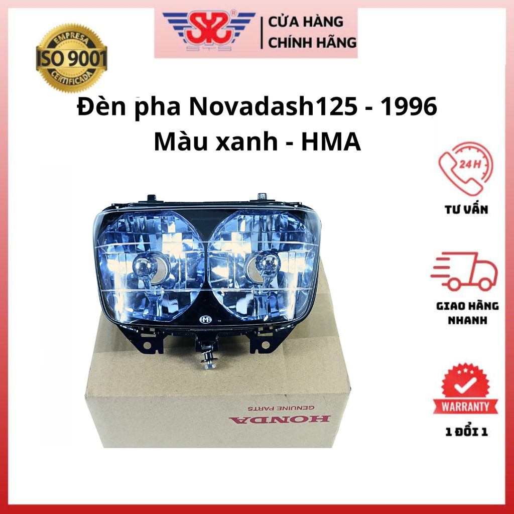 Pha đèn Nova Dash 125-1996 | Choá đèn Nova Dash 125 xanh chính hãng HMA 2016-041