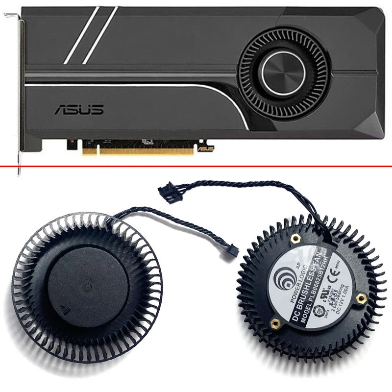 Quạt GPU 65mm 4PIN PLB06625B12HH DC12V 1A GTX 1080 cho ASUS TURBO GTX 1060 / 1070 / 1070ti / 1080ti 