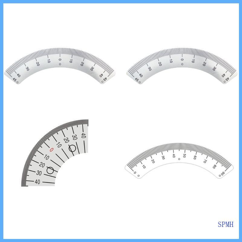 Upgraded  Steel Protractor Angles Ruler Gauges 45 Degree ArcShape Gauges