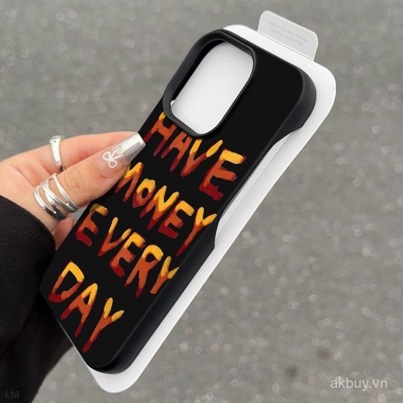 Ốp điện thoại sang trọng nhẹ xu hướng sáng tạo tiếng Anh cao cấp Thích hợp cho iPhone 17promax 11 12