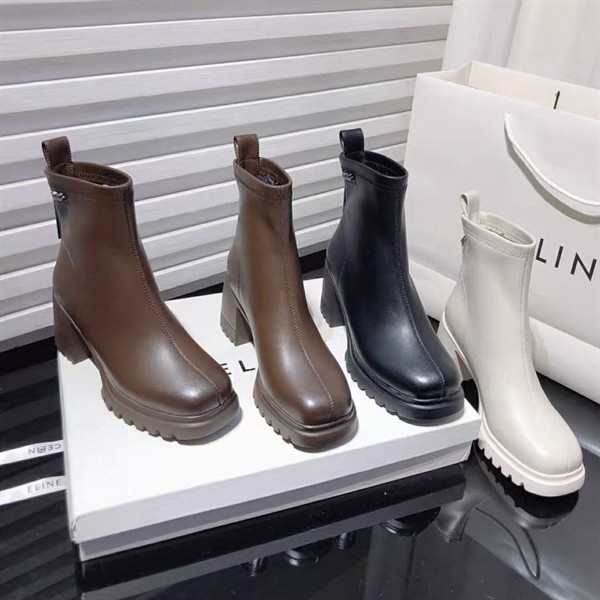 Boot nữ cao cấp gót vuông 7P  251022 4/9 Phương Giày
