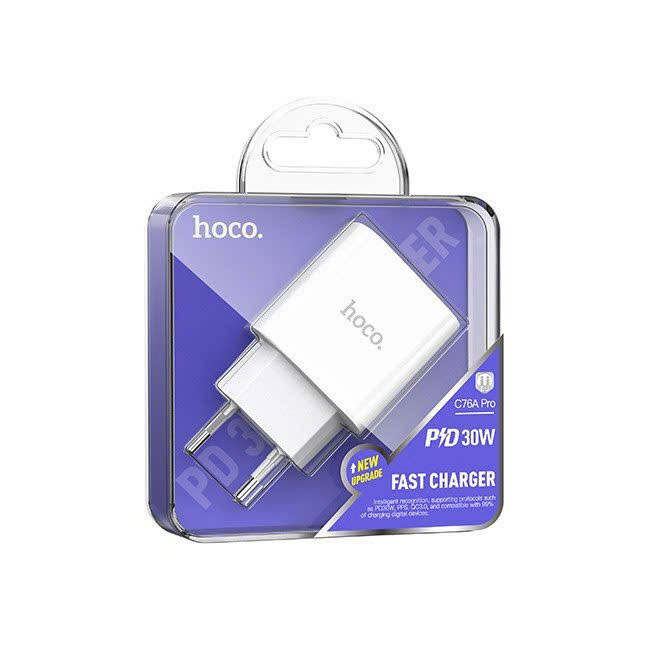 Củ Sạc Nhanh PD 30W HOCO Sử Dụng Cho Các Dòng Điện Thoại IP, Ss và các dòng Smartphone khác