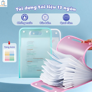  Hộp đựng hồ sơ mờ 13 ngăn bán chạy nhất | Bìa đựng hồ sơ chống nước khổ A4 có tay cầm hoàn hảo để đựng đồ dùng học tập 