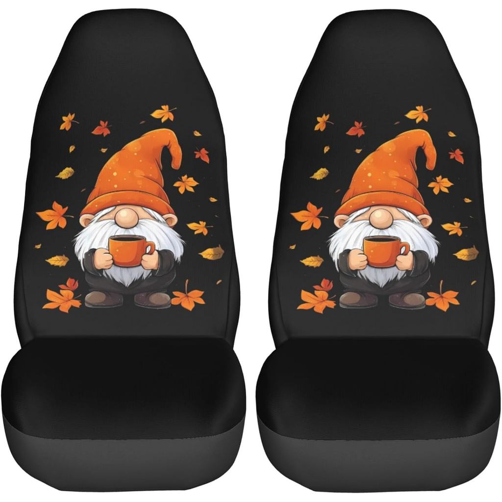 KiuLoam Mùa Thu Ngộ nghĩnh Gnome Ghế Ô Tô Dành Cho Nữ Bé Gái, 2 Chiếc Đa Năng Phù Hợp Với Phía Trước