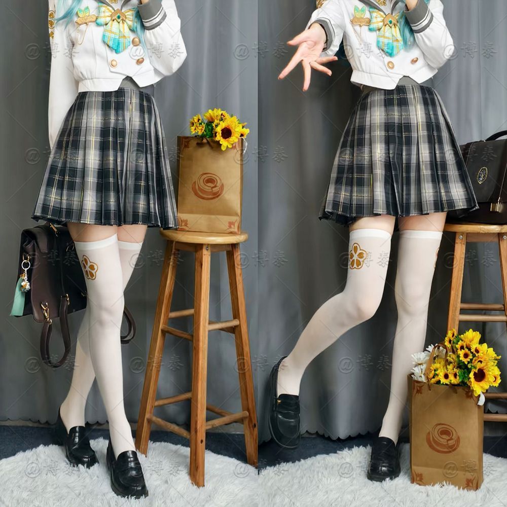 Bộ cosplay anime Honkai Star Rail Firefly Spring Letter - Chân tất lụa trắng phù hợp