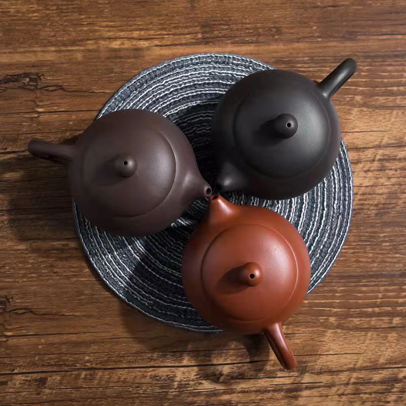 160cc Xishi Ấm Trà Đất Sét Tím Ấm Trà Kung Fu Ấm Trà Ba Cốc Kích Thước Nhỏ Trà Ấm Trà SCHT