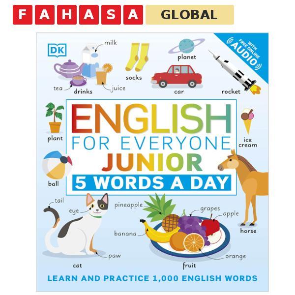 Sách ngoại văn: English For Everyone Junior: 5 Words A Day: Learn And Practice 1,000 English Words