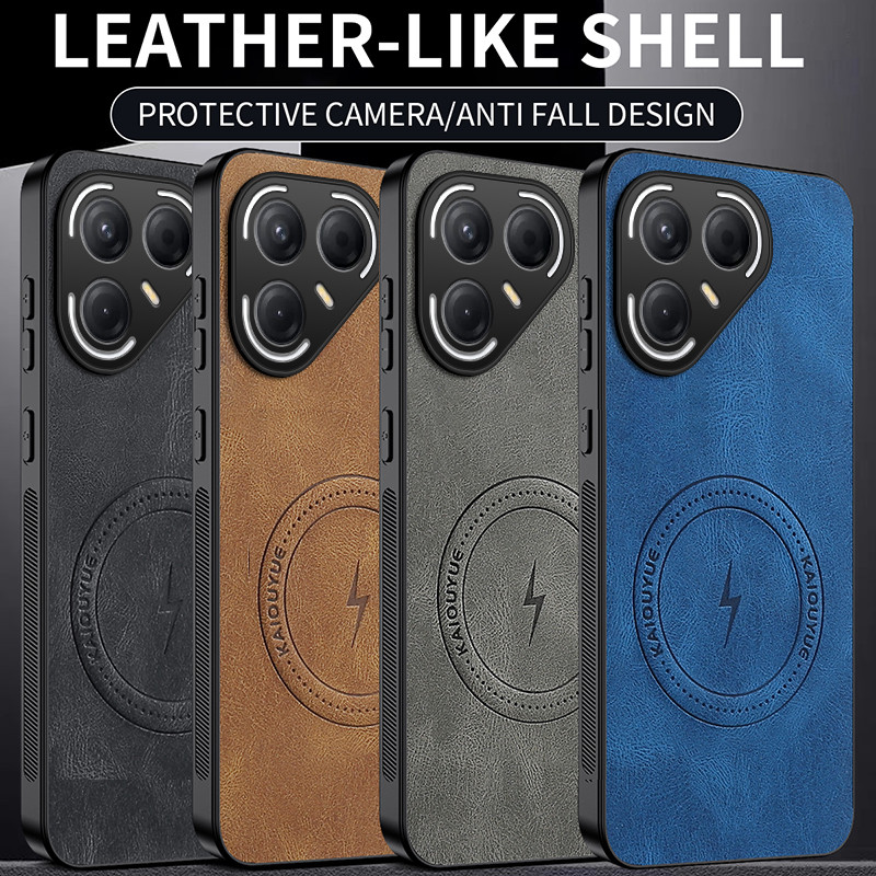 Dành cho Tecno Pova 7 / 7 Pro / Ultra 5G LJ9 LJ8 LJ7 LJ6 Ốp điện thoại da PU từ tính chống sốc