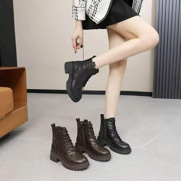 Boot martin, combat boot, boot buộc dây cho nữ 18971 5/40
